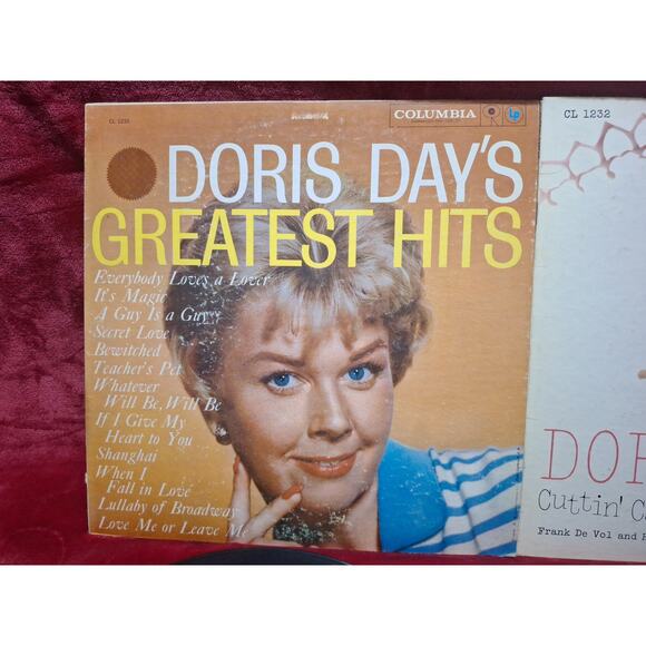 Doris Day – Greatest Hits & Cuttin’ Capers Vinyl LP Lot Columbia Six-Eye Mono - Picture 2 of 11